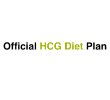 Official HCG Diet Plan