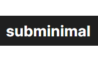 Subminimal